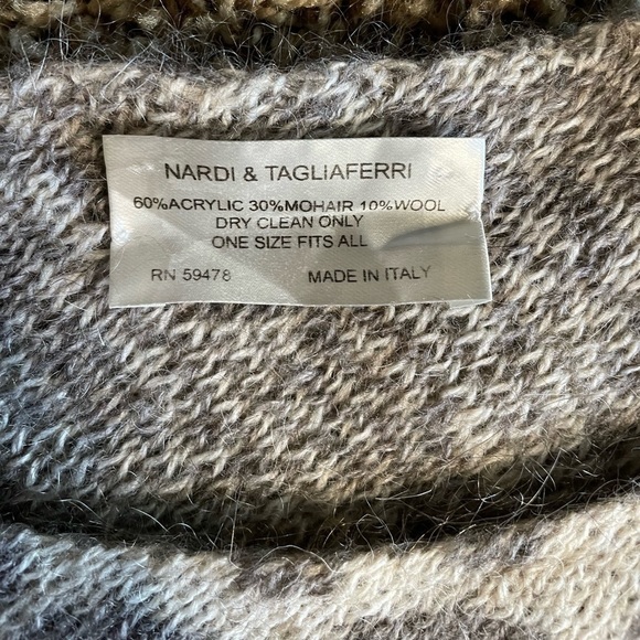 Nardi & Tagliaferri one size leopard print poncho - Picture 3 of 5